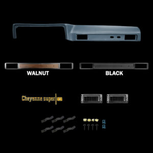 1973-74 Square Body Chevy Truck Cheyenne Super Vinyl Dash Pad Kit with AC